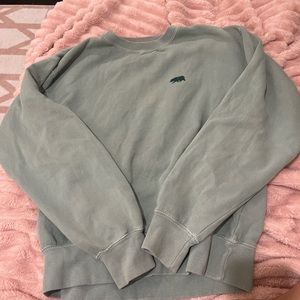 sage green bear brandy melville crewneck